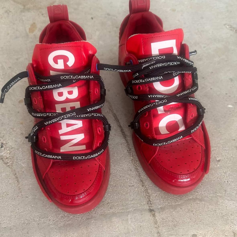Dolce & Gabbana Portofino shoes red